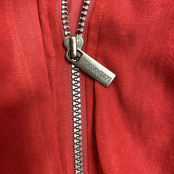 London Fog Jacket Womens Small Petite Red Detachable Hood Drawstring - Picture 3 of 13